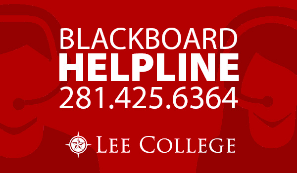 Blackboard Help Line 281.425.6364
