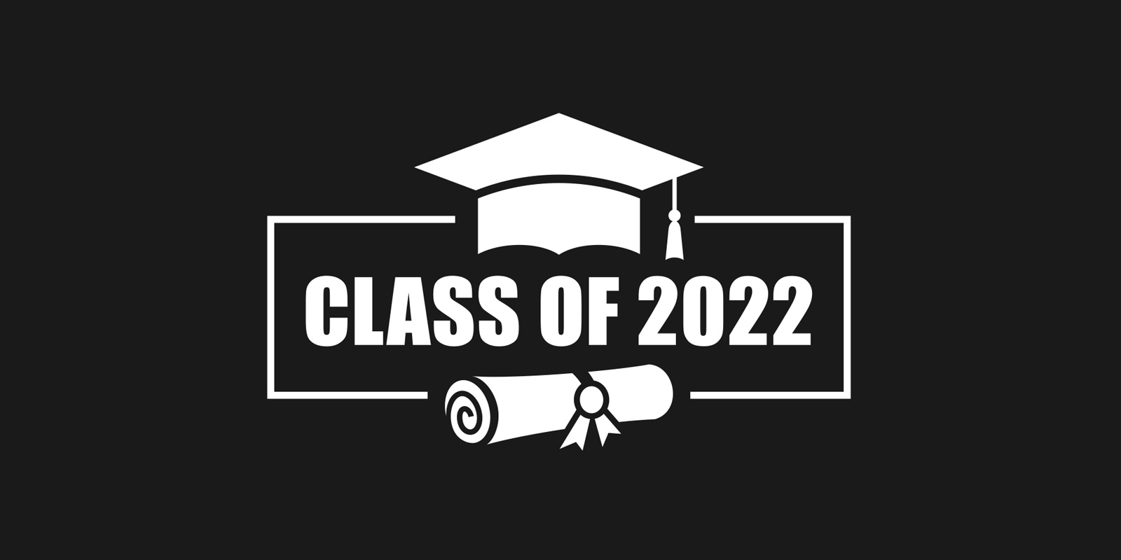 Illustration: Cap and gown: Class of 2022