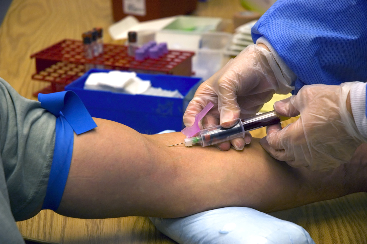 A patient gets a shot in the arm