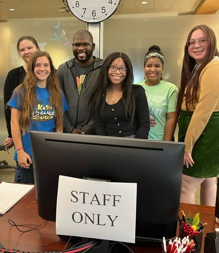 Posed shot of the Writing Center's staff